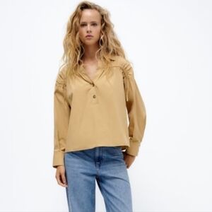 Zara Ruched Front Shirt